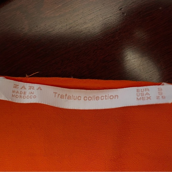 Zara Orange High Low top size small - Picture 6 of 6